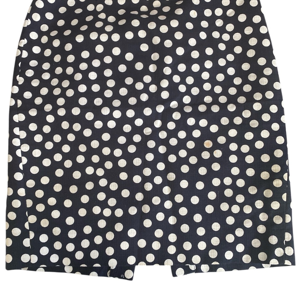 J. Crew Black and White Polka Dot Mini Skirt